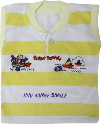 ZACHARIAS Baby Boys White, Yellow Bodysuit