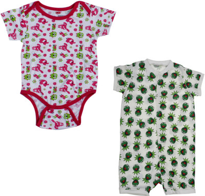 

Indirang Baby Boys & Baby Girls Multicolor Bodysuit