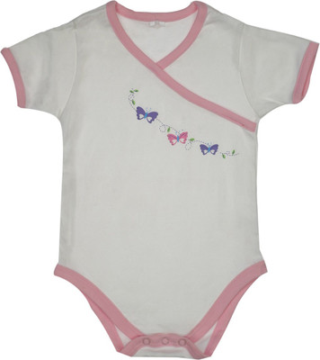 

Indirang Baby Boys White Sleepsuit