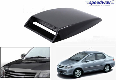 

Speedwav Car Turbo Style Air Intake Black-Honda City Zx Bonnet Scoop