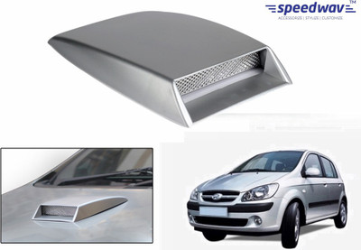 

Speedwav Car Turbo Style Air Intake Silver-Hyundai Getz Prime Bonnet Scoop