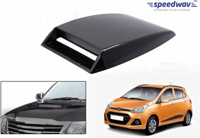 

Speedwav Car Turbo Style Air Intake Black-Hyundai i10 Grand Bonnet Scoop