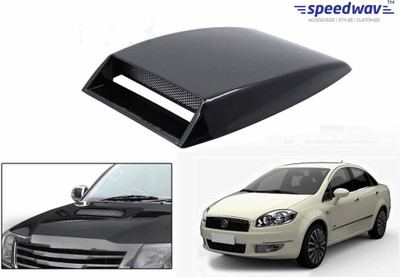 

Speedwav Car Turbo Style Air Intake Black-Fiat Linea Bonnet Scoop