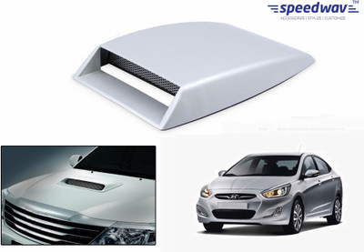 

Speedwav Car Turbo Style Air Intake White-Hyundai Verna Fluidic Bonnet Scoop