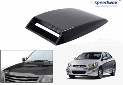 

Speedwav Car Turbo Style Air Intake Black-Hyundai Verna Fluidic Bonnet Scoop
