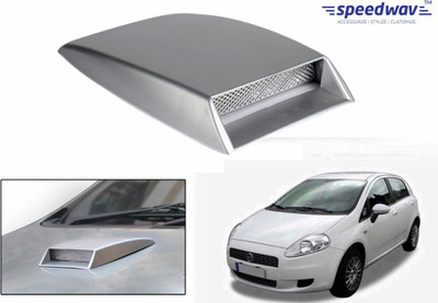

Speedwav Car Turbo Style Air Intake Silver-Fiat Punto Bonnet Scoop