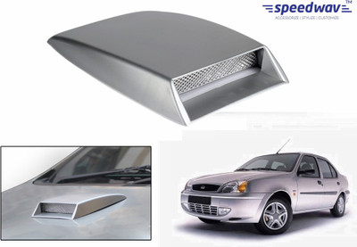 

Speedwav Car Turbo Style Air Intake Silver-Ford Ikon Bonnet Scoop
