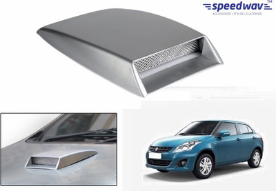 

Speedwav Car Turbo Style Air Intake Silver-Maruti Swift Dzire Bonnet Scoop