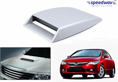

Speedwav Car Turbo Style Air Intake White-Honda Civic Bonnet Scoop