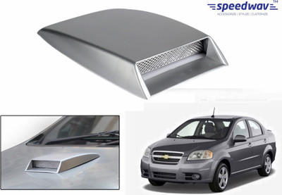 

Speedwav Car Turbo Style Air Intake Silver-Chevrolet Aveo Bonnet Scoop