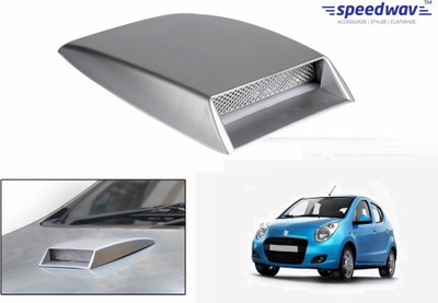 

Speedwav Car Turbo Style Air Intake Silver-Maruti A Star Bonnet Scoop