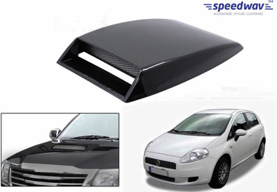 

Speedwav Car Turbo Style Air Intake Black-Fiat Punto Bonnet Scoop