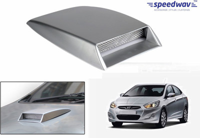 

Speedwav Car Turbo Style Air Intake Silver-Hyundai Verna Fluidic Bonnet Scoop
