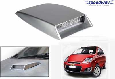 

Speedwav Car Turbo Style Air Intake Silver-Chevrolet Spark New Bonnet Scoop