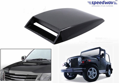 

Speedwav Car Turbo Style Air Intake Black-Mahindra Thar Bonnet Scoop