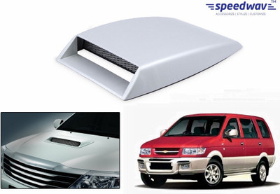 

Speedwav Car Turbo Style Air Intake White-Chevrolet Tavera Bonnet Scoop