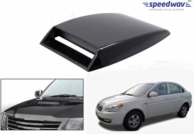 Speedwav Car Turbo Style Air Intake Black-Hyundai Verna Type 1 Bonnet Scoop available at flipkart for Rs.348