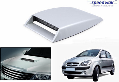 

Speedwav Car Turbo Style Air Intake White-Hyundai Getz Prime Bonnet Scoop