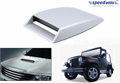

Speedwav Car Turbo Style Air Intake White-Mahindra Thar Bonnet Scoop