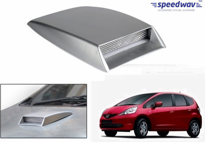 

Speedwav Car Turbo Style Air Intake Silver-Honda Jazz Bonnet Scoop