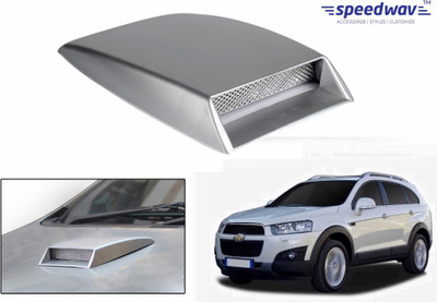 

Speedwav Car Turbo Style Air Intake Silver-Chevrolet Captiva New Bonnet Scoop
