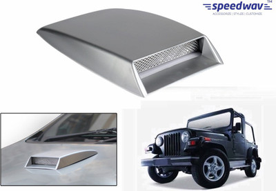 

Speedwav Car Turbo Style Air Intake Silver-Mahindra Thar Bonnet Scoop