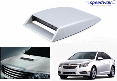 

Speedwav Car Turbo Style Air Intake White-Chevrolet Cruze Bonnet Scoop