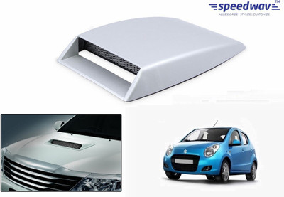 

Speedwav Car Turbo Style Air Intake White-Maruti A Star Bonnet Scoop