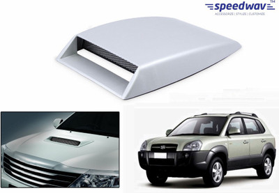 

Speedwav Car Turbo Style Air Intake White-Hyundai Tucson Bonnet Scoop