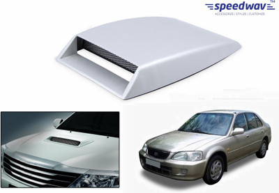 

Speedwav Car Turbo Style Air Intake White-Honda City 1.3 Type 1 Bonnet Scoop