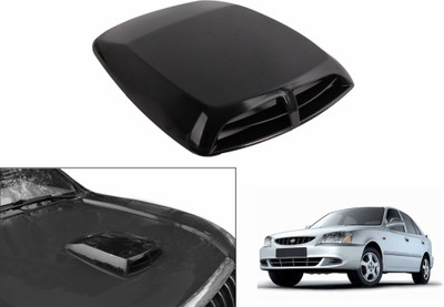 

Speedwav Car Double Vent Air Intake-Black-Hyundai Accent Bonnet Scoop