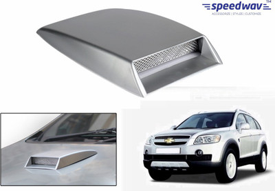 

Speedwav Car Turbo Style Air Intake Silver-Chevrolet Captiva Old Bonnet Scoop