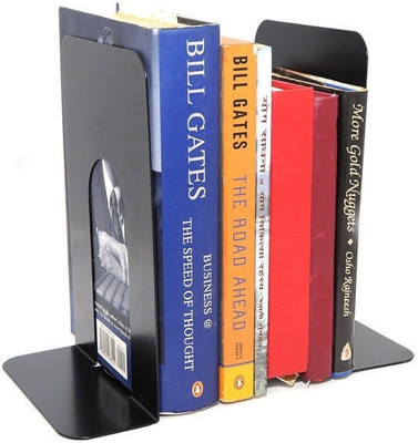 

Neat Storage Systems Steel Book End(Black, Pack of 2)