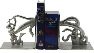 

Gaarv Hanging Girl On Tree Branch Bookend Aluminium Book End(Silver, Pack of 2)