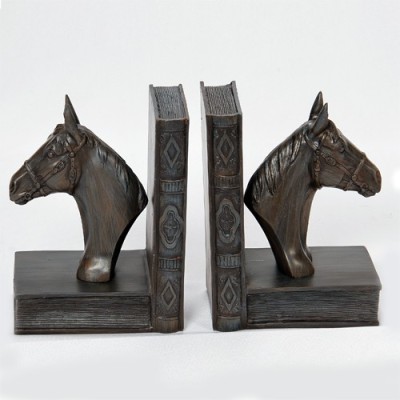 

Vishal Props Wooden Book End(Grey)