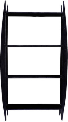 

La Stella 10012 Solid Wood Open Book Shelf(Finish Color - Walnut)