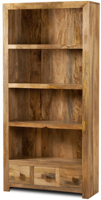 The Attic Solid Wood Open Book Shelf(Finish Color - Natural)