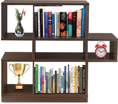 

@home by Nilkamal Hudson Engineered Wood Open Book Shelf(Finish Color - Walnut)