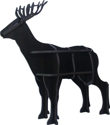 

GR8 BUNCH Deer Shaped Book Shelf Wooden Wall Shelf(Number of Shelves - 2)