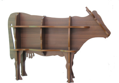 

GR8 BUNCH Solid Wood Open Book Shelf(Finish Color - Cream)