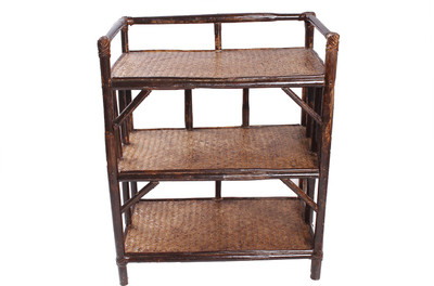 

Novelty Cane Art Cane Open Book Shelf(Finish Color - Brown)