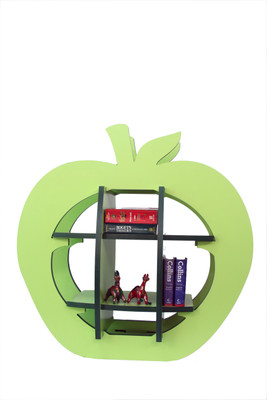 

GR8 BUNCH Engineered Wood Open Book Shelf(Finish Color - green)