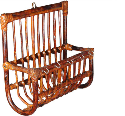

Novelty Cane Art Cane Semi-Open Book Shelf(Finish Color - Brown)