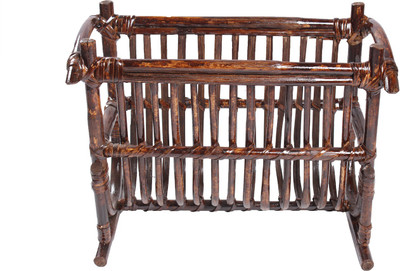 

Novelty Cane Art Cane Semi-Open Book Shelf(Finish Color - Brown)