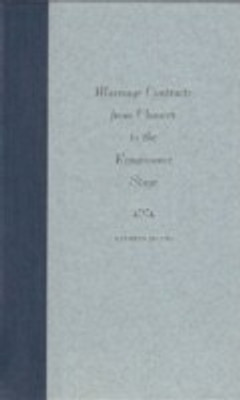 Marriage Contracts from Chaucer to the Renaissance Stage(English, Hardcover, unknown)
