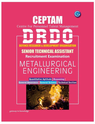 Drdo (Ceptam) Sr.Tech.Asst. Metallurgical Engineering  - Centre for Personnel Talent Management 4 Edition(English, Paperback, unknown)