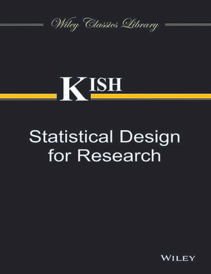 Statistical Design for Research 1st Edition(English, Paperback, unknown)