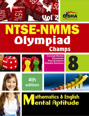 Ntse-Nmms/ Olympiads Champs Class 8 Mathematics/ Mental Ability/ English Volume 2(English, Book, Disha Experts)