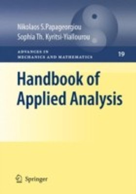 Handbook of Applied Analysis(English, Hardcover, Papageorgiou Nikolaos S.)