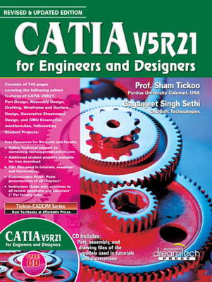 Catia V5r21 for Engineers and Designers (with CD)(English, Paperback, Sham Tickoo)
